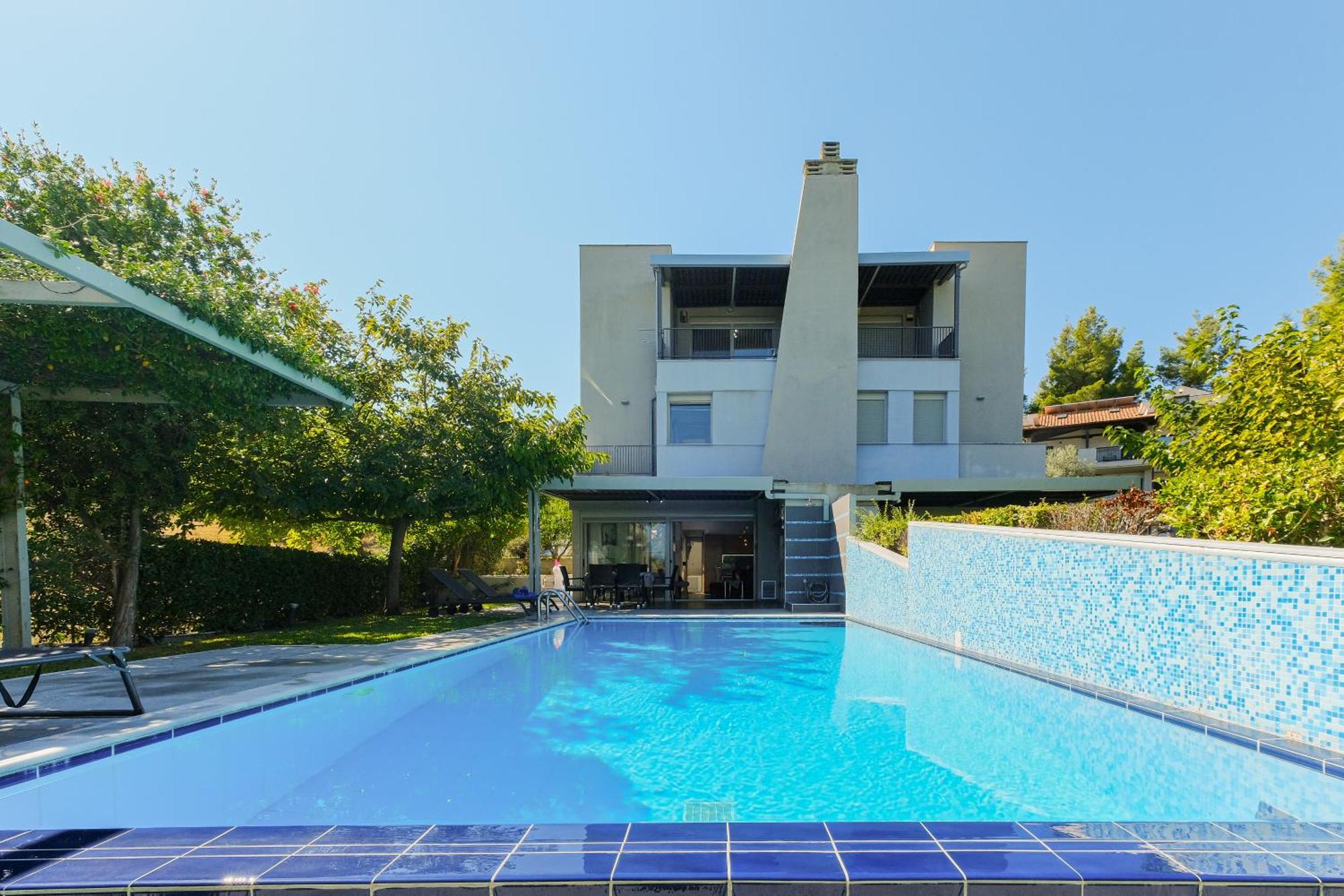 Deluxe Chrousso Pool Villa Paliouri Exterior foto